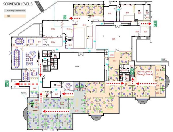 Exit paths Scrivener level B