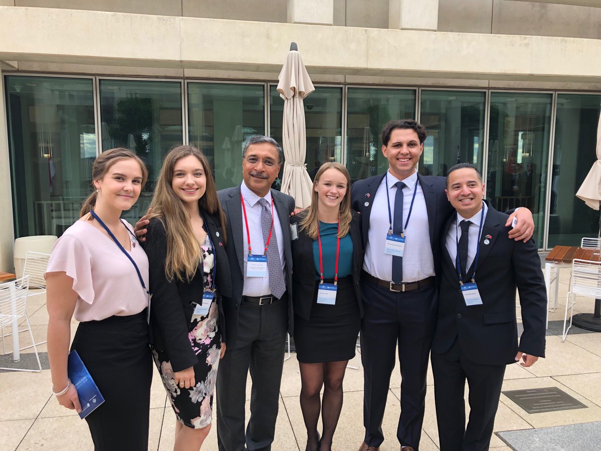 From left: Taylor Meers, Megan Hobson, Vice-Chancellor Professor Deep Saini, Tanaya Allen (NCP Alumni Ambassador 2019), Jai Cornish-Martin, and Timothy Walshe. Photo: supplied