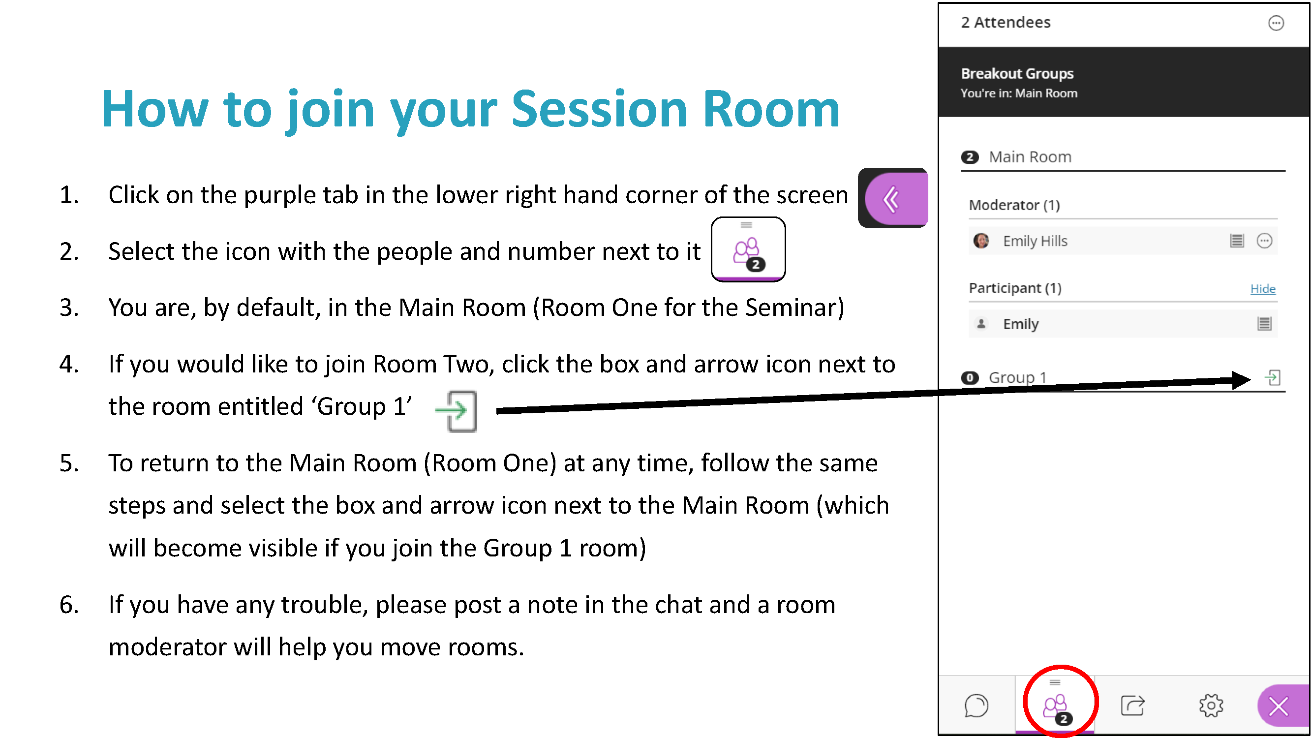 Virtual Room Joining Instructions