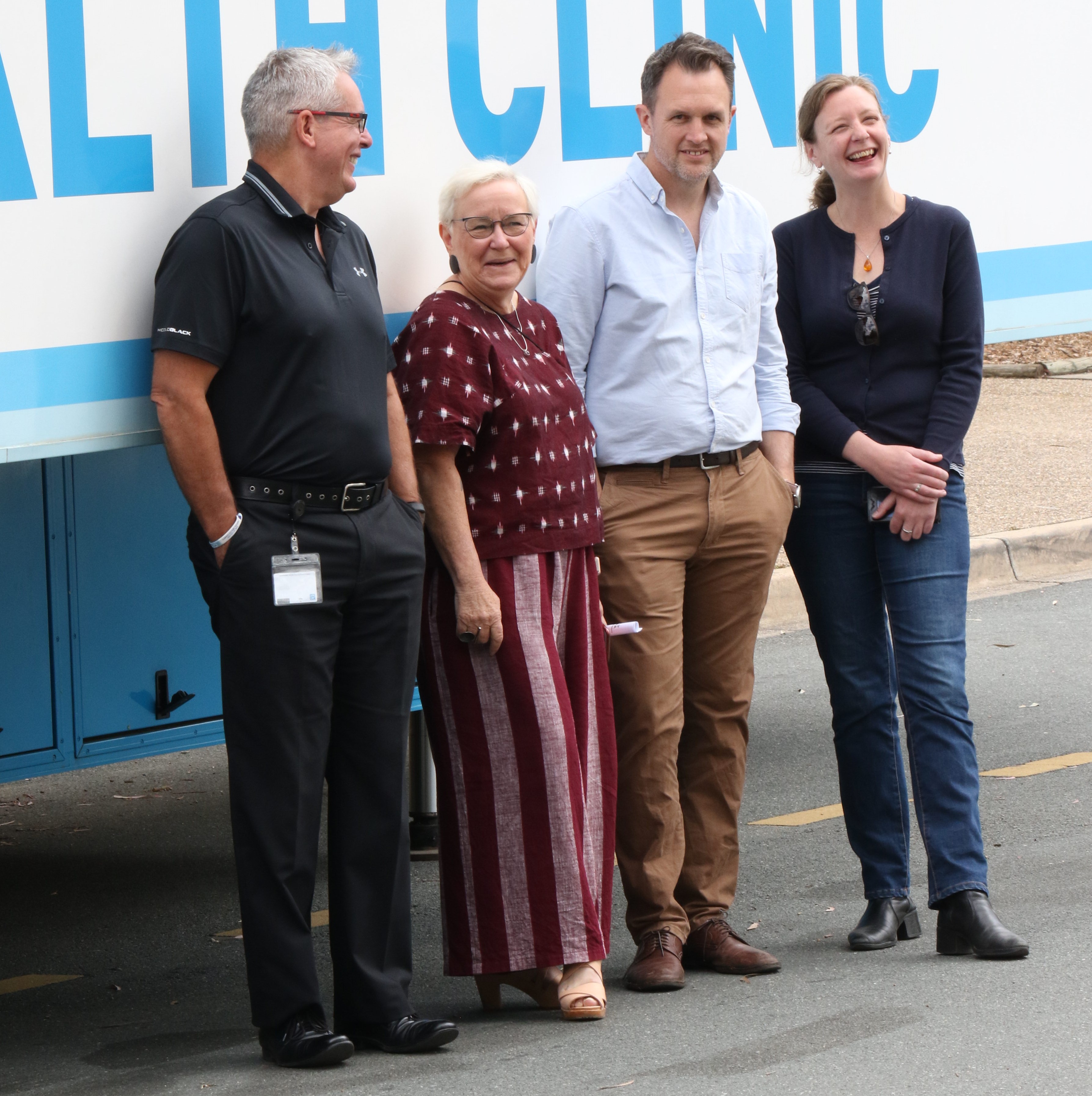 Some of the CARHI team members heading to Condobolin this weekend (L-R): Mr Ian Drayton, Dr Jordan Williams, Dr Dean Buckmaster and Dr Kate Holland.