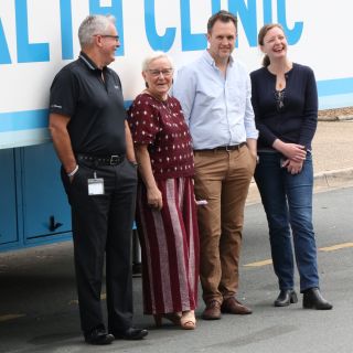 Some of the CARHI team members heading to Condobolin this weekend (L-R): Mr Ian Drayton, Dr Jordan Williams, Dr Dean Buckmaster and Dr Kate Holland.