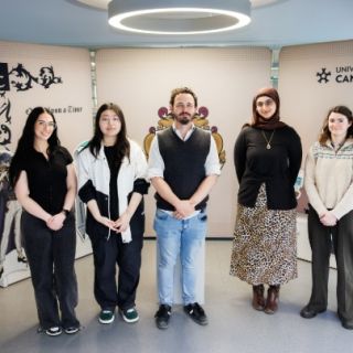 Image of Design students and supervisor