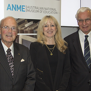 L-R: ANME director Malcolm Beazley, Acting Deputy Vice-Chancellor (Education) Michele Fleming and speaker Stuart Braga