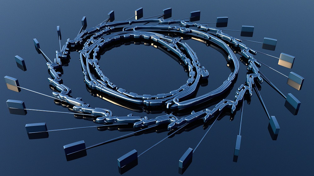 a synchrotron is a particle accelerator that generates extremely bright light by deflecting accelerated electrons through magnetic fields. Photo: Adobe Stock