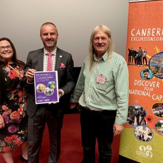 Naomi Dale, Andrew Barr and Garry Watson