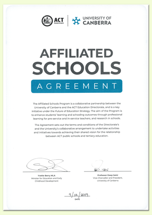 Affiliated Schools Agreement