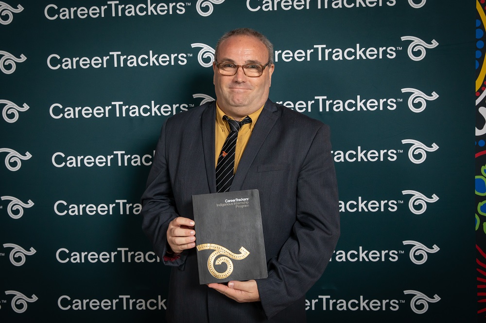 Chris Breen with his Gold Diary Award