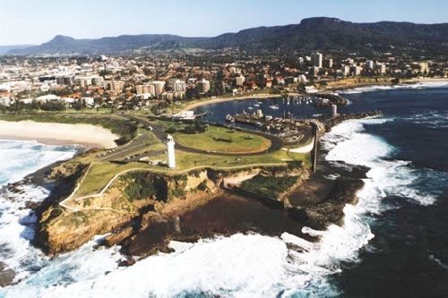 An aerial view of the South Coast