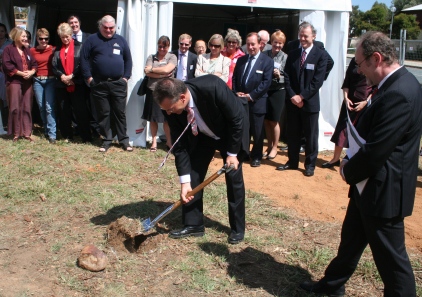 Jon Stanhope sod turning