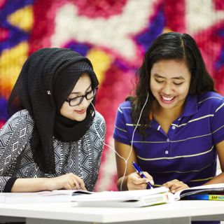 University of Canberra students studying