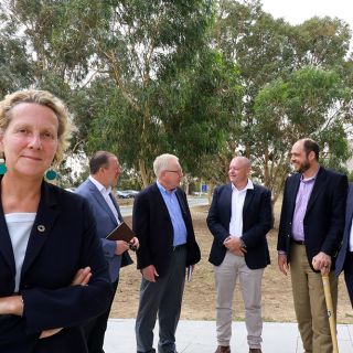 Barbara Norman with natural disaster experts