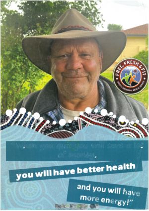 A poster with a man which says When you quit you will save a lot of money, you will have better health and you will have more energy.