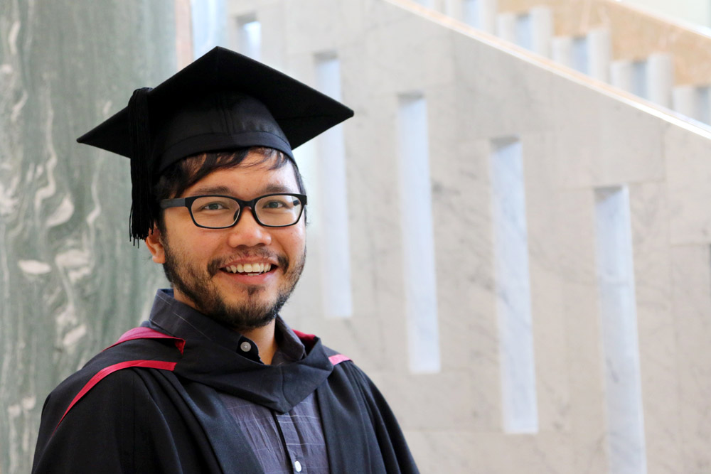 University of Canberra graduate Hakim Abdul Rahim