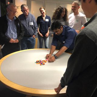 Festival of Creativity delegates playing with Playdoh