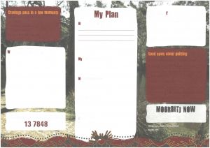 Pamphlet with the heading Moorditj Now