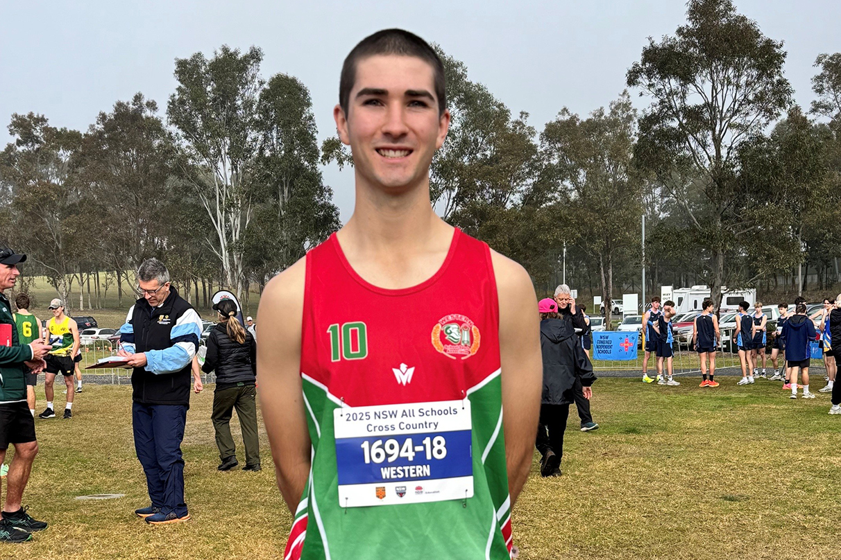 Toby competing in the NSW All Schools Cross Country