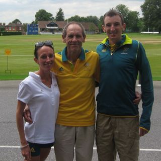 Professor Dick Telford, Michael Shelley and Lisa Weightman