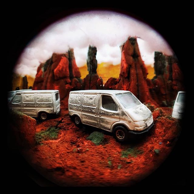 A van on Mars