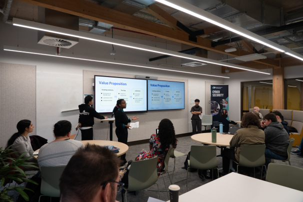 students presenting