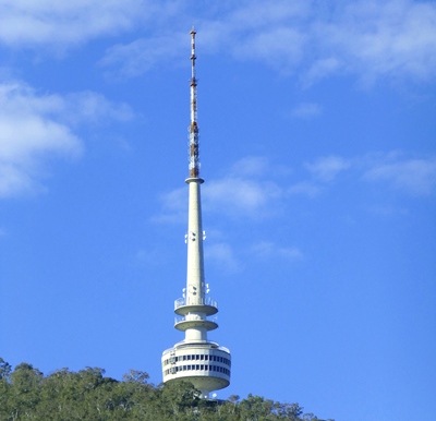 Canberra's iconic Black Mountain or Telstra Tower