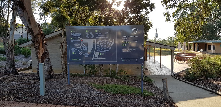 Building 21 Cooinda Hut Sign