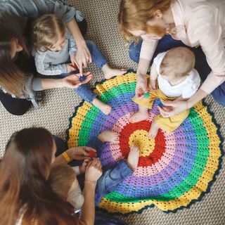 Children playing in a circle