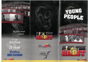 A pamphlet with the words Young People