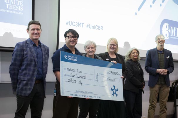 Rooting for research – and each other: UC’s 2026 3MT finals