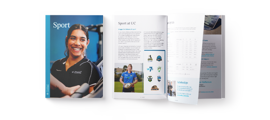 2025 course guide and sport at UC brochure