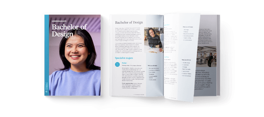 Design online course brochure
