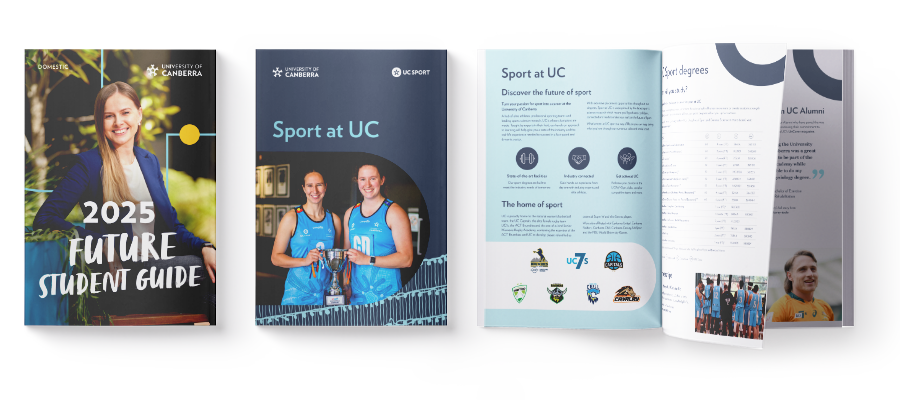 2025 course guide and sport at UC brochure
