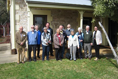 ANME standing outside Queanbeyan Public School while on excursion. Photo by Geoffrey Burkhardt