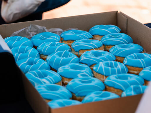 UC blue donut