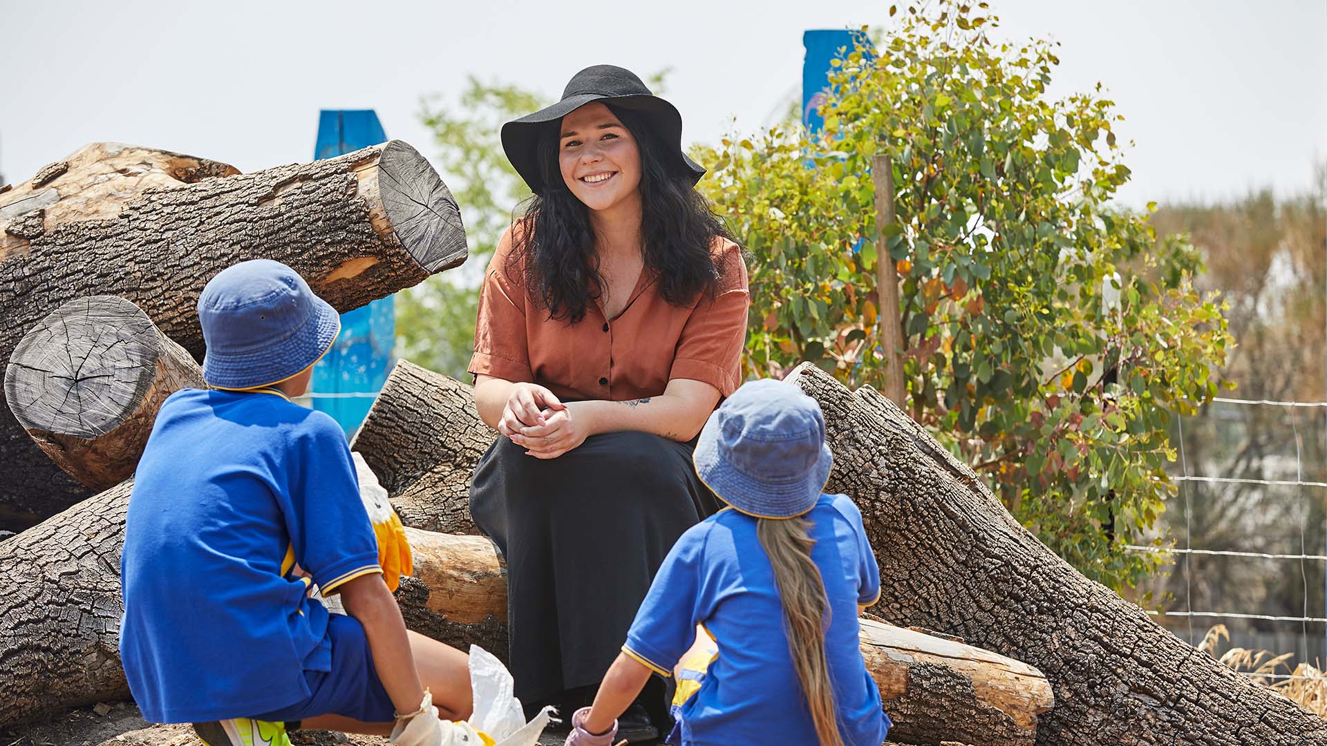 UC student getting hands on experience in the classroom