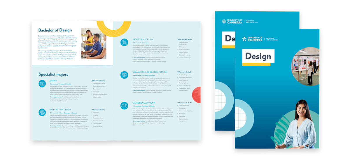 Design online course brochure