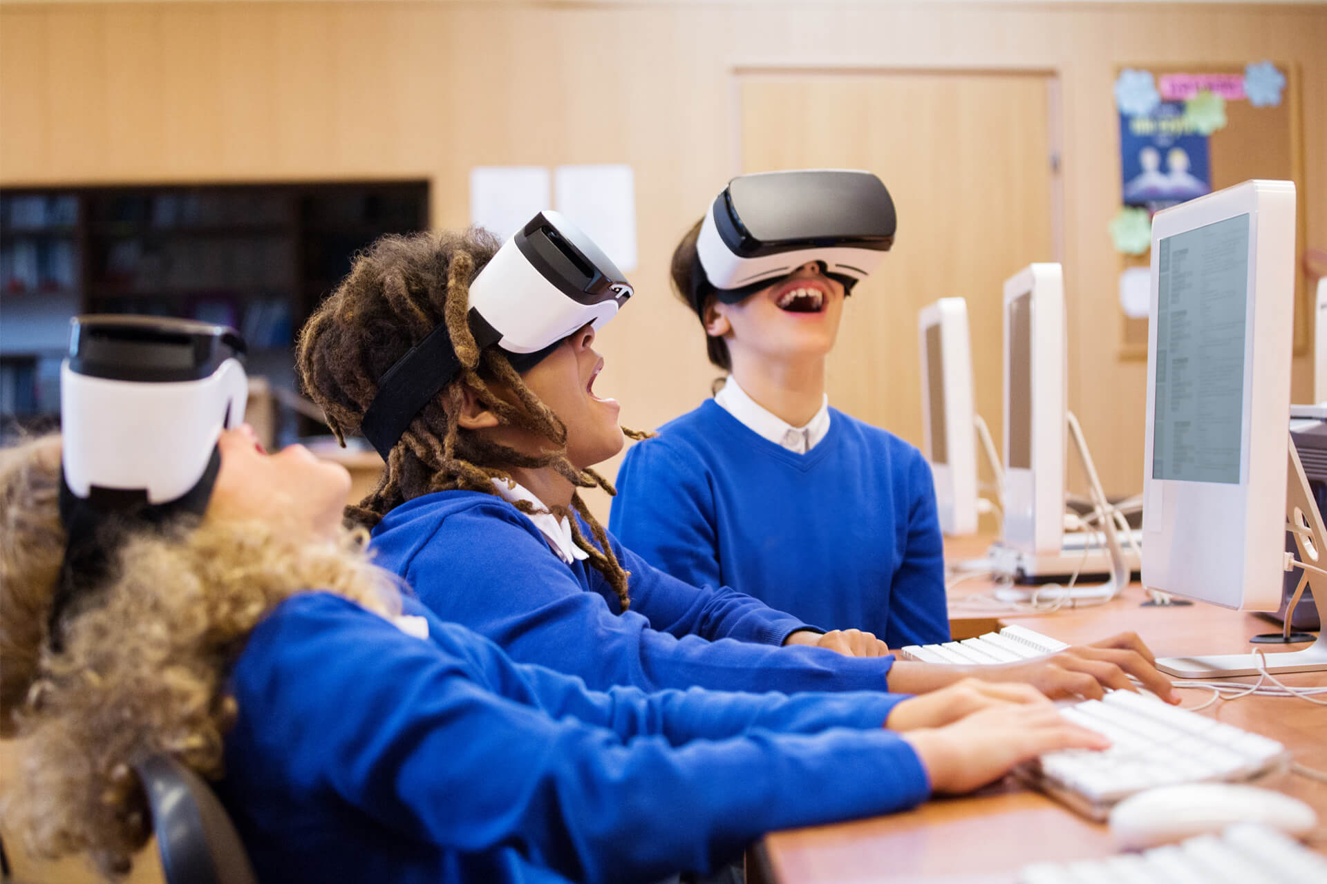 technology students learning in classroom technology students learning in classroom